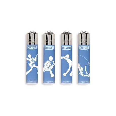 ACCENDINO CLIPPER LARGE EMOTICON CHITARRA