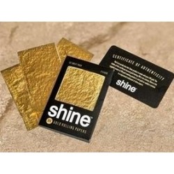 CARTINE SHINE? 24K GOLD ROLLING PAPERS - 12 CARTINE