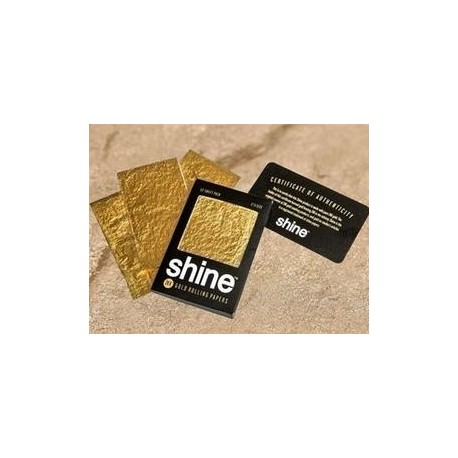 CARTINE SHINE? 24K GOLD ROLLING PAPERS - 12 CARTINE