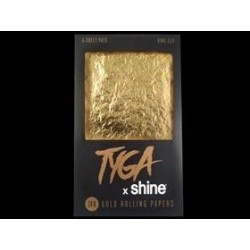 CARTINE SHINE? 24K GOLD ROLLING PAPERS KS - 6 CARTINE