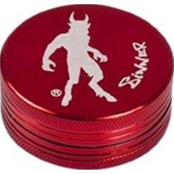 GRINDER 2 PARTI SINNER ROSSO 43 MM 