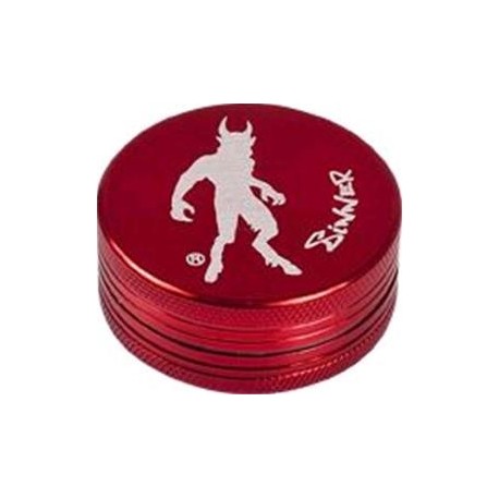 GRINDER 2 PARTI SINNER ROSSO 43 MM 