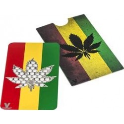 GRINDER CARD RASTA FOGLIA