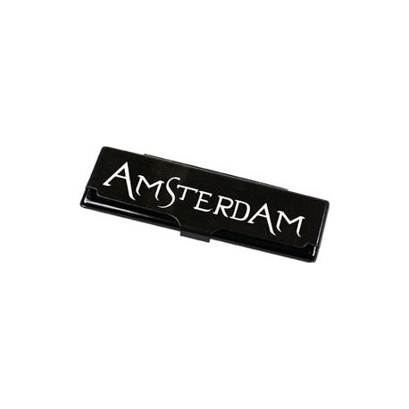 PORTA CARTINE METALLO AMSTERDAM BLACK