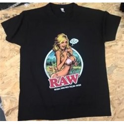 MAGLIETTA RAW GIRL BLACK