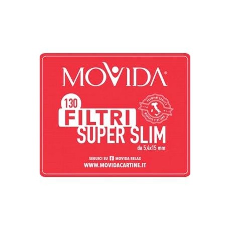 FILTRI SUPER SLIM MOVIDA BUSTA DA 130 - 5,4x15 MM LISCI