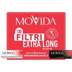 CARTINE CORTE BIANCHE MOVIDA 21G + 130 FILTRI EXTRALONG 6X22 MM