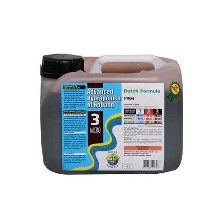 ADVANCED HYDROPONICS DUTCH FORMULA MICRO 5L