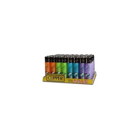 ACCENDINO CLIPPER COFFEESHOP COLOR - SCATOLA INTERA DA 48 PEZZI 