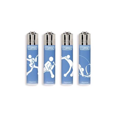 ACCENDINO CLIPPER LARGE EMOTICON CHITARRA - SCATOLA INTERA DA 48 PEZZI