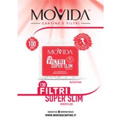 FILTRI EXTRA LONG MOVIDA BUSTA DA 130 - 6x22 mm - SCATOLA INTERA 70 PEZZI