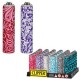 ACCENDINO CLIPPER MICRO METAL CASE FLOWER PATTERN - SCATOLA INTERA DA 30 PEZZI